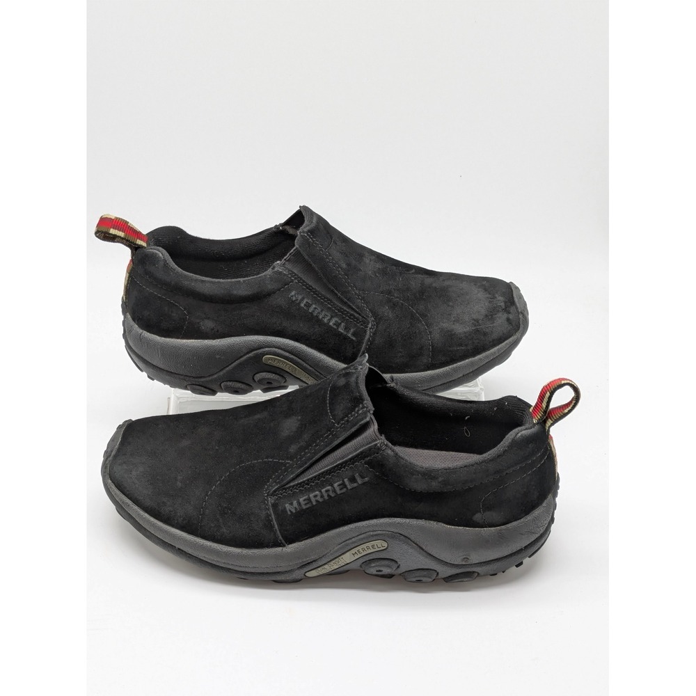 Merrell Jungle Moc Midnight Black Suede Slip On Shoes Women's Size 8 Comfort